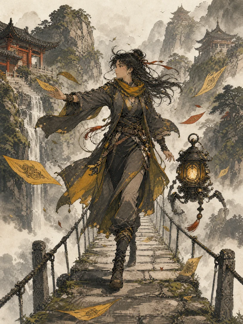 符纸行山录漫画封面